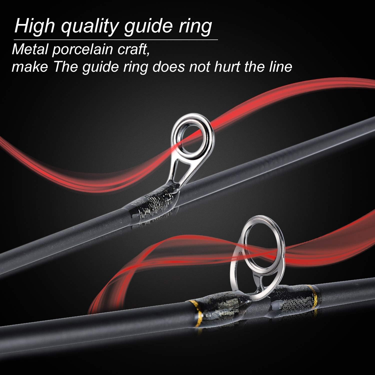 Graphite Lightweight Ultra Light Trout Rods 2 Pieces Cork Handle Spinning Fishing Rod C3766