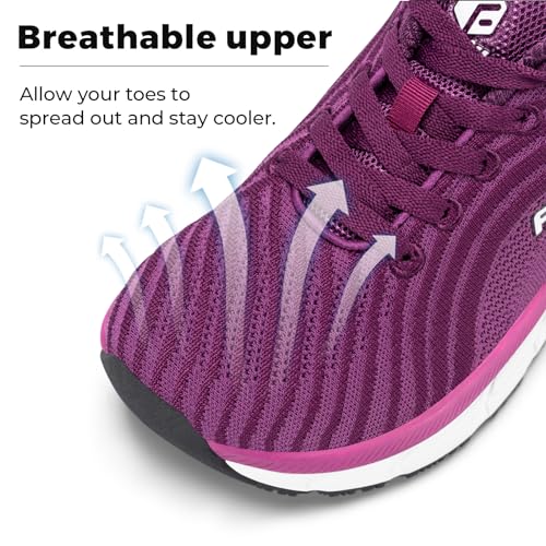 Wide Toe Box Breathable Lightweight Extra Wide Running Shoes with Cushioned D7585