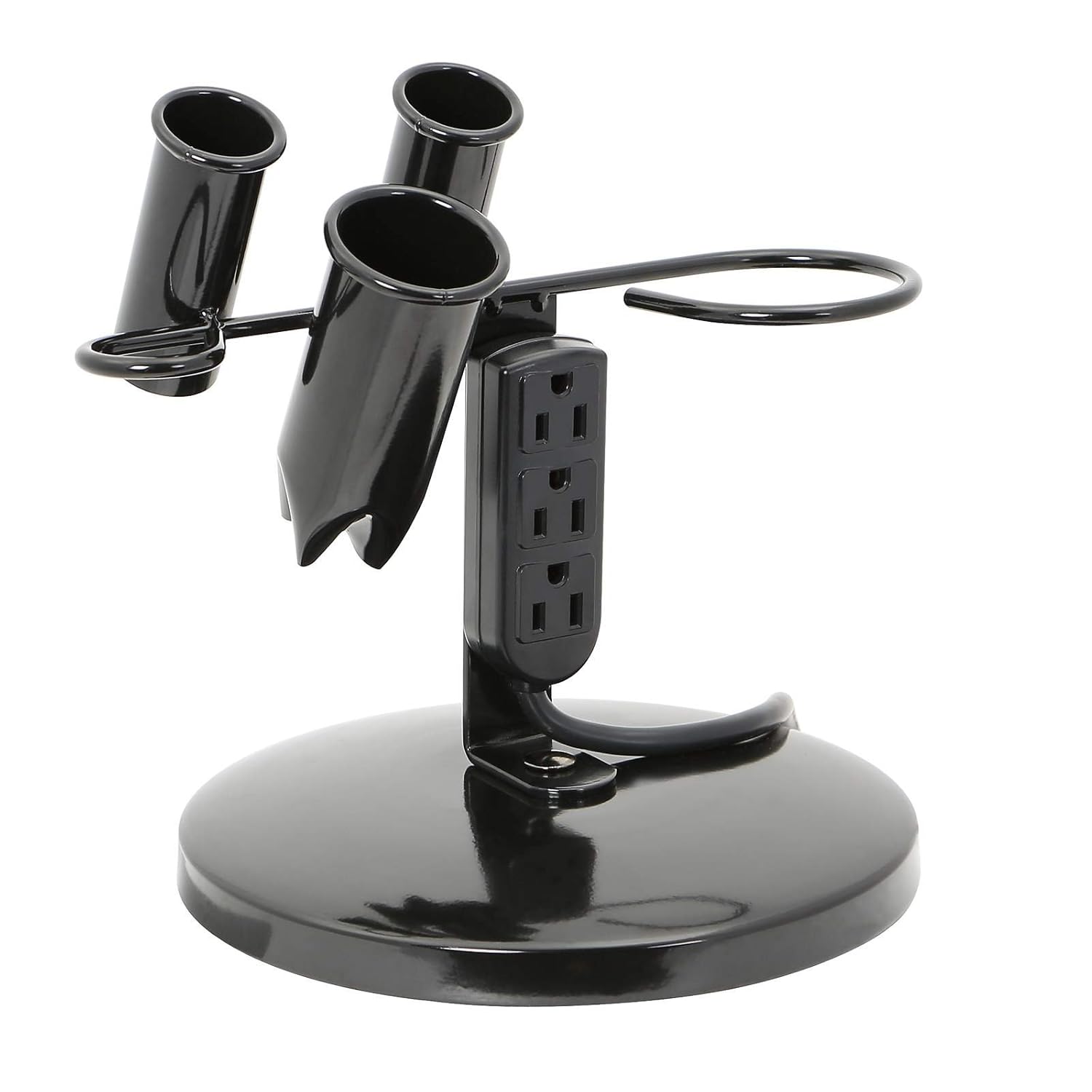 Tabletop Blow Dryer & Hair Iron Holder with 3 Outlets O129125