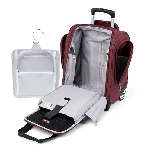 Slate Green Softside Lightweight Rolling Carry on Bag I33528